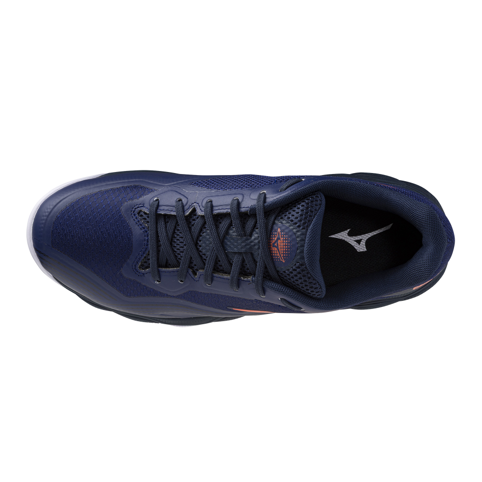 Mizuno WAVE ENFORCE COURT 2 CC Beacon Blue/lava Orange/white