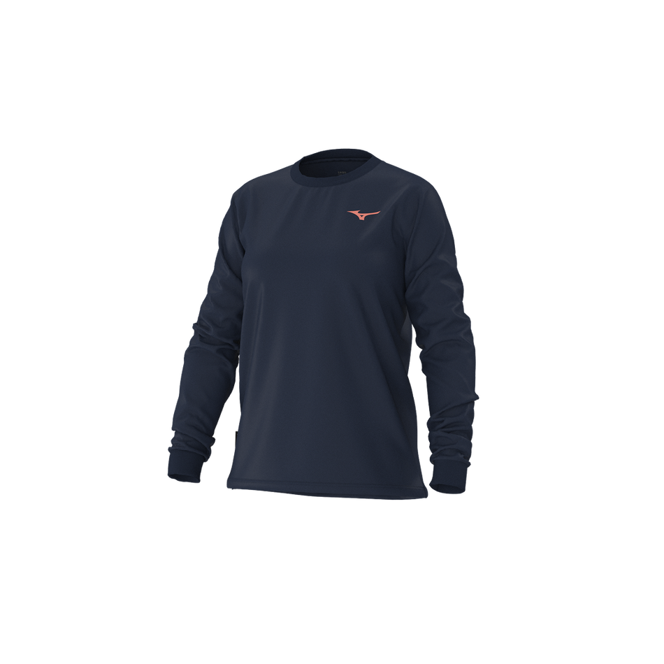 Mizuno Athleticwear new wave long sleeve Dress blues
