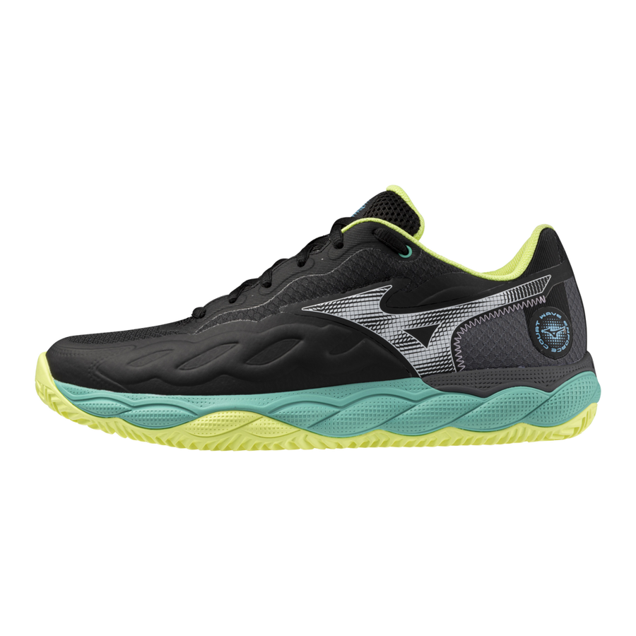 Mizuno WAVE ENFORCE COURT CC Black/white/sunny lime