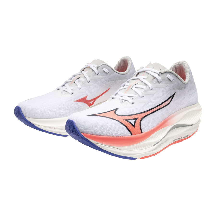 Mizuno WAVE REBELLION FLASH 3 White/Striking Coral/Iris Bloo