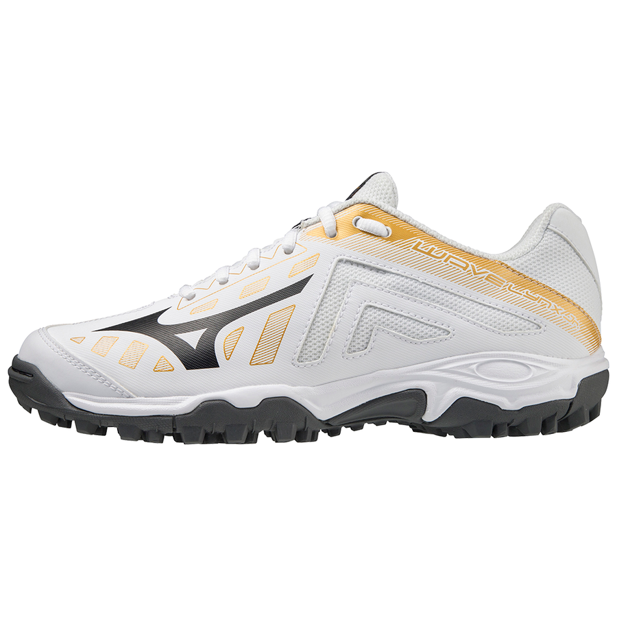 Mizuno Wave Lynx Junior White/MP Gold/Iron Gate