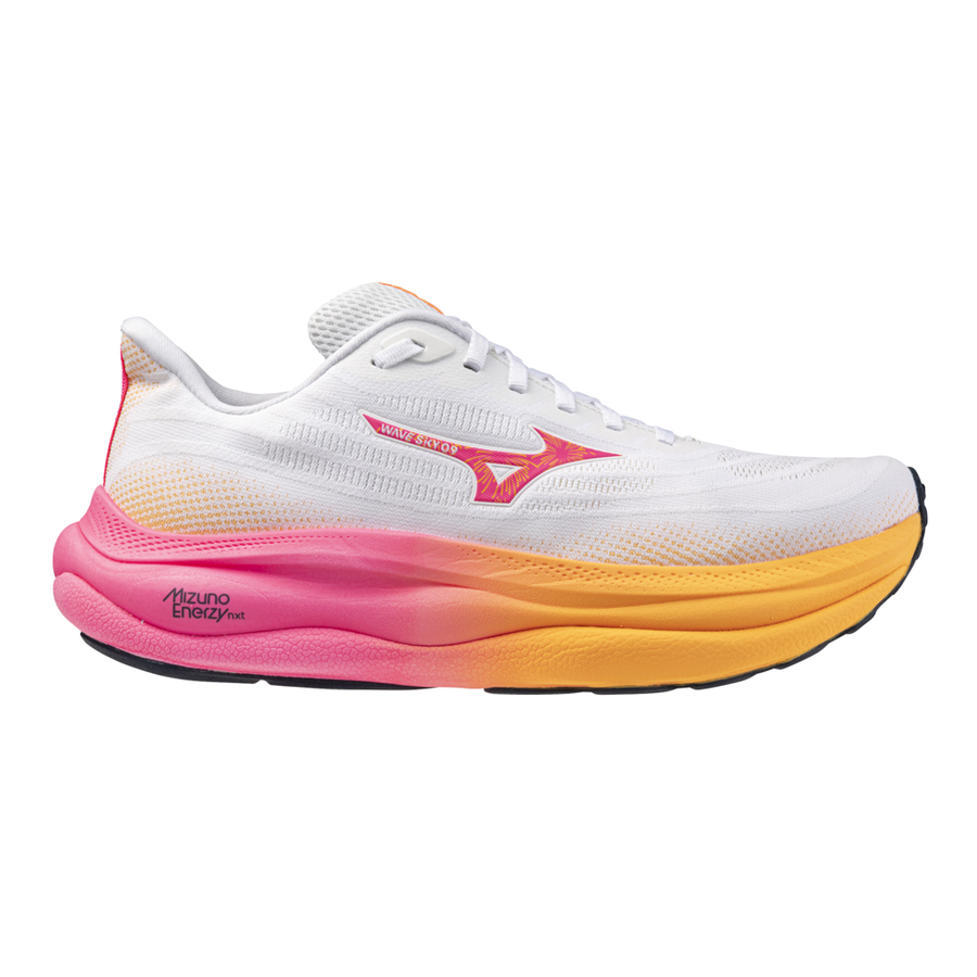 Mizuno WAVE SKY 9 White/Tang Orange/Pink Tetra