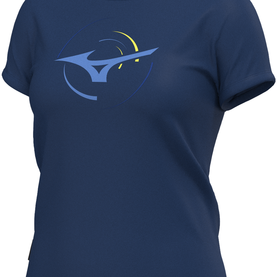 Mizuno Athletic RB T-shirt(W) ESTATE BLUE