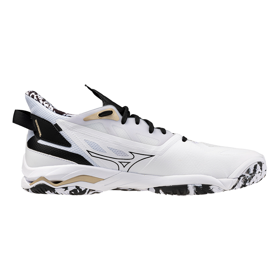 Mizuno WAVE MIRAGE 5 White/Black/GE Gold