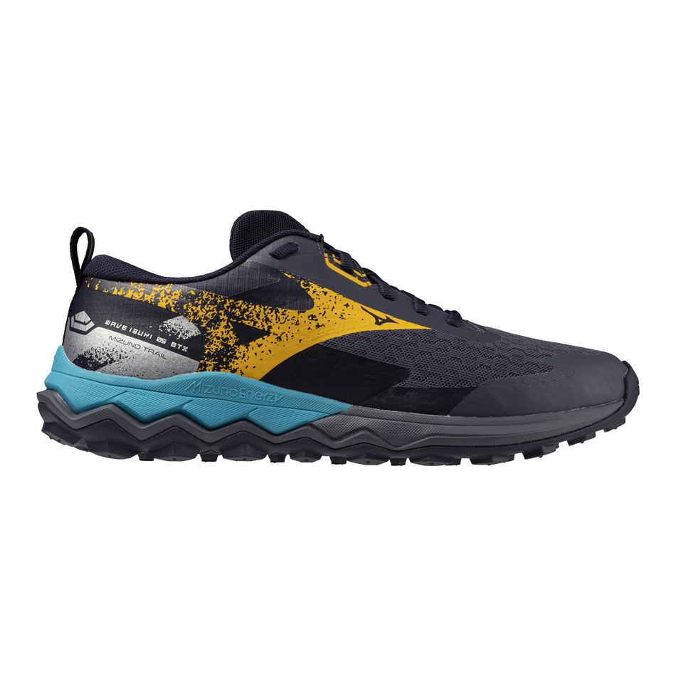 Mizuno WAVE IBUKI 5 GTX Odyssey Gray/Citrus/Baritone Blue