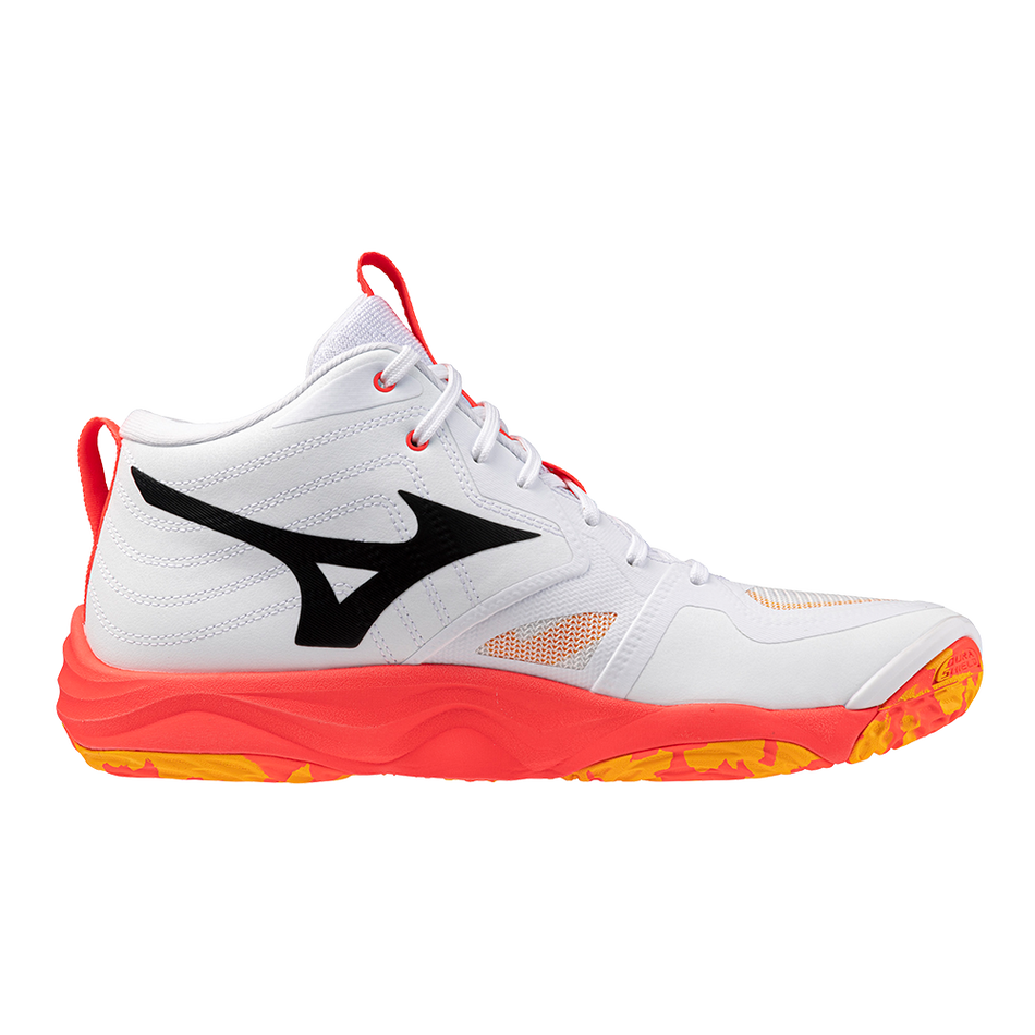 Mizuno WAVE MOMENTUM ELITE MID White/Fiery Coral 2/Citrus
