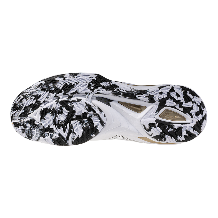 Mizuno WAVE MIRAGE 5 White/Black/GE Gold