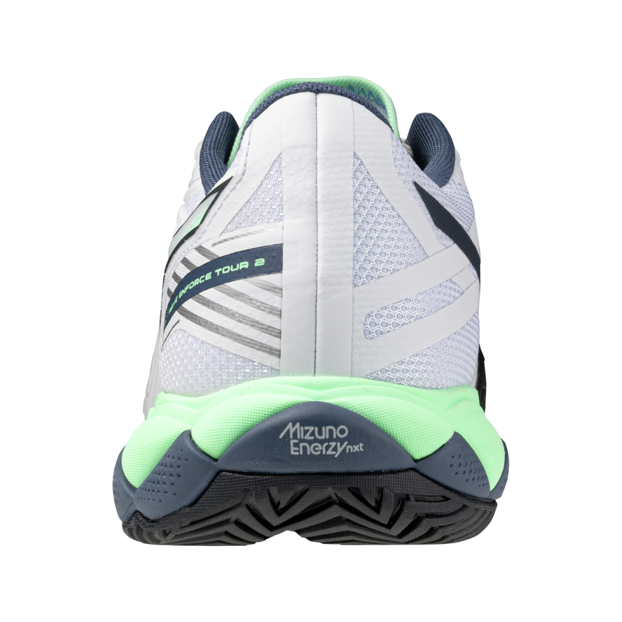 Mizuno WAVE ENFORCE TOUR 2 AC White/neo mint/vintage indigo Mizuno WAVE ENFORCE TOUR 2 AC White/neo mint/vintage indigo