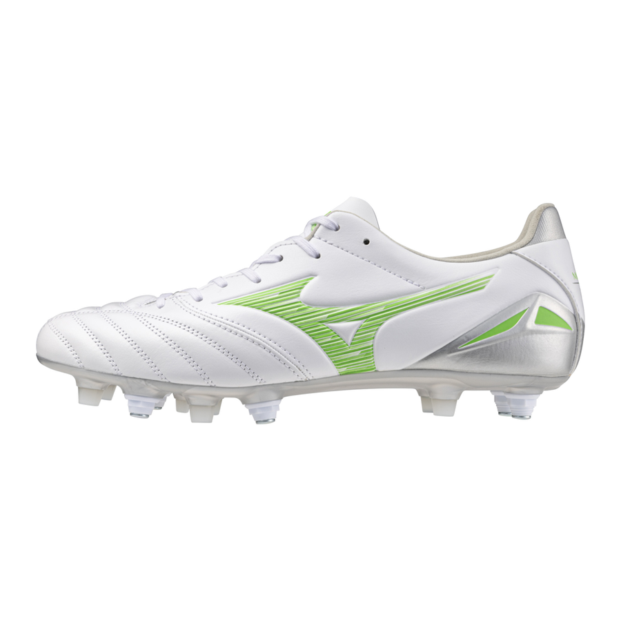 Mizuno MORELIA NEO IV PRO MIX White/neon green/cool gray 3c