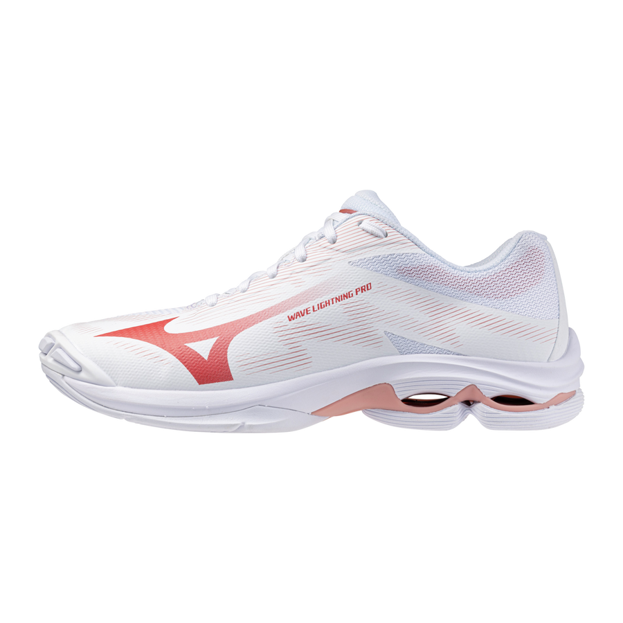 Mizuno WAVE LIGHTNING PRO White/Rose Elegance/Lava Falls