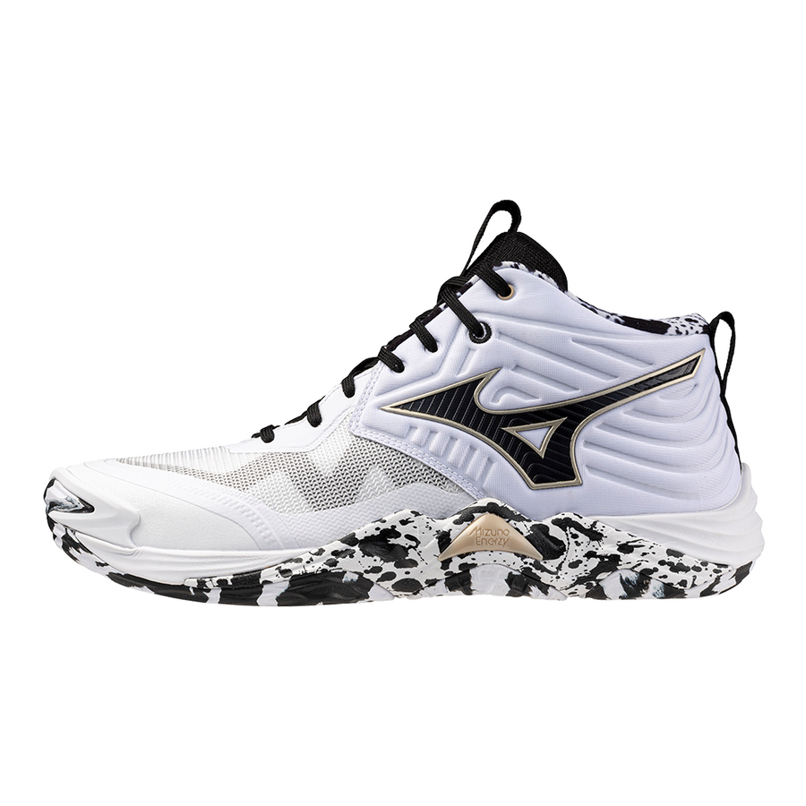 Mizuno WAVE MOMENTUM ELITE MID White/Black/GE Gold