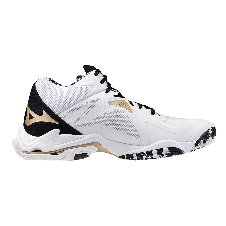 Mizuno WAVE LIGHTNING Z8 MID White/Black/GE Gold