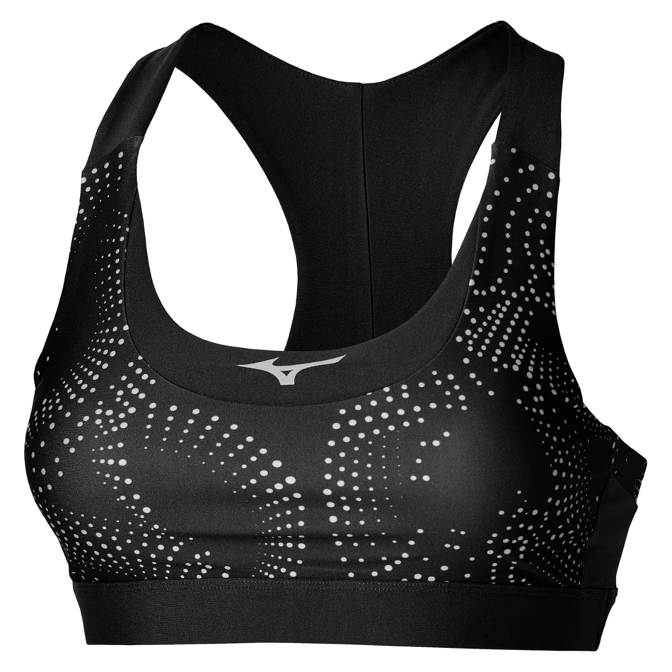Mizuno ALPHA PADDED BRA  Black / apricot ice