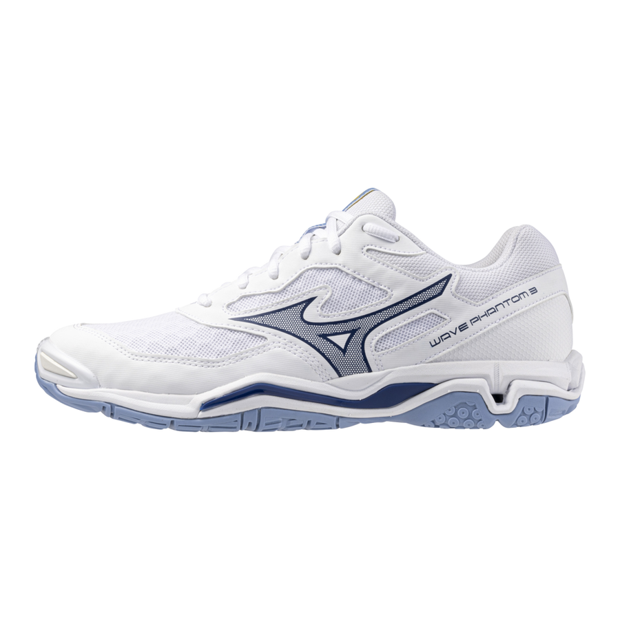 Mizuno WAVE PHANTOM 3 White/BellwetherBlue/BelAirBlu