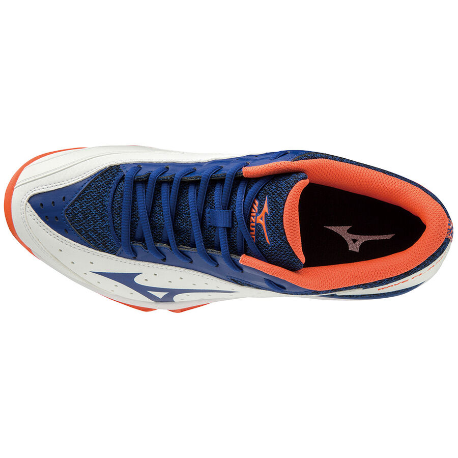 Mizuno WAVE FLASH AC White/RBlue/Nasturtium