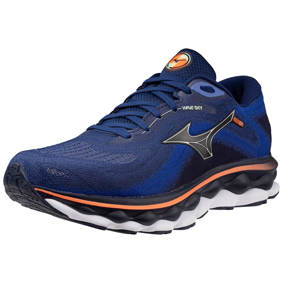 Mizuno WAVE SKY 7 BDepths/Silver/NeonFlame