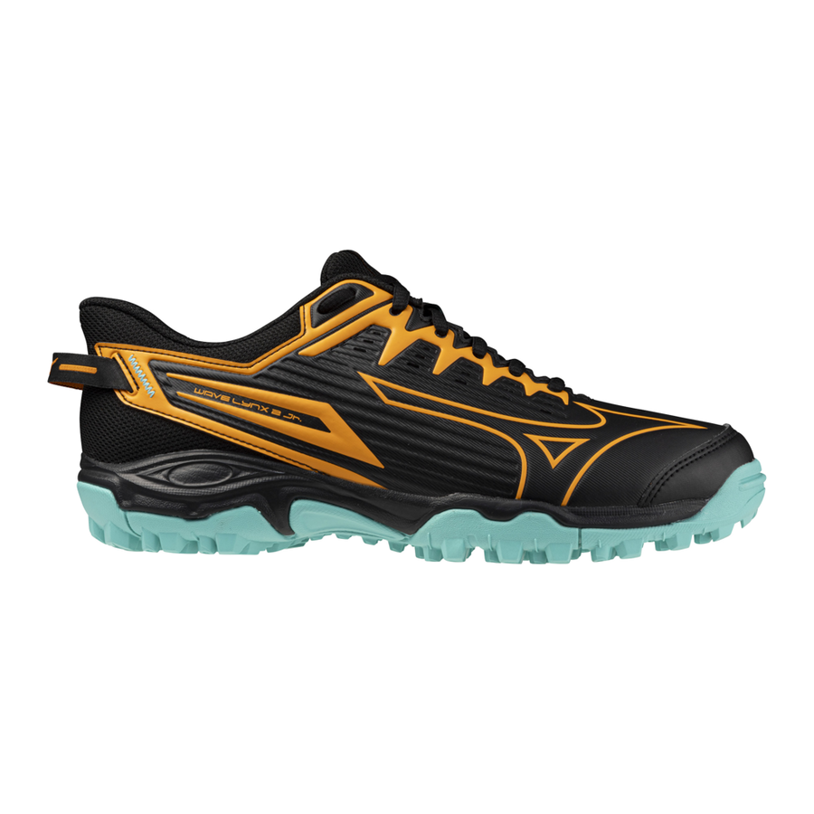 Mizuno WAVE LYNX 2 Jr. Black/Tangelo/Ice Green