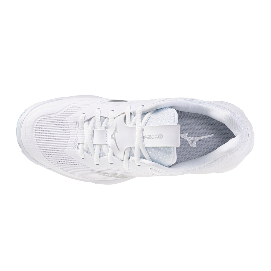 Mizuno WAVE STEALTH 6 White/Blue Tint