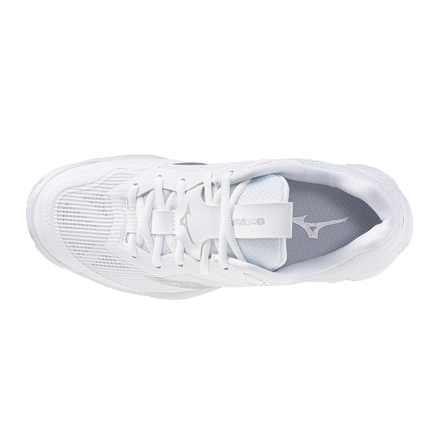 Mizuno WAVE STEALTH 6 White/Blue Tint