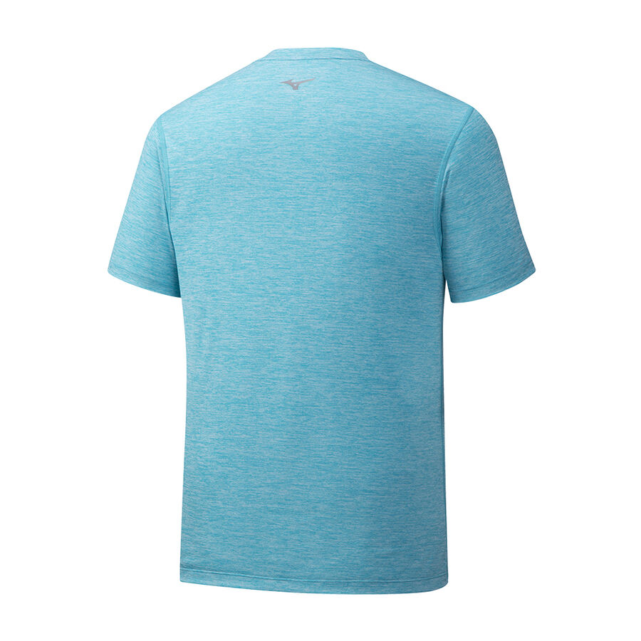 Mizuno Impulse Core Blocks Tee Peacock Blue