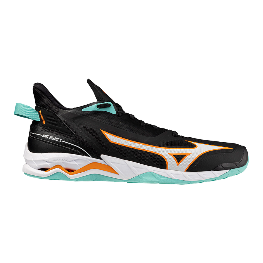 Mizuno WAVE MIRAGE 5 Black/Tangelo/Ice Green