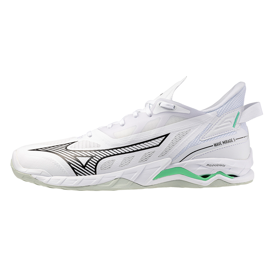 Mizuno WAVE MIRAGE 5 White/Black/Frozen Emerald