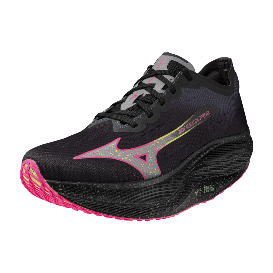 Mizuno WAVE REBELLION PRO 2 Black/silver/pink tetra