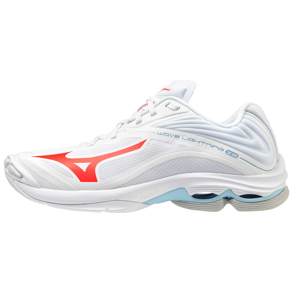 Mizuno Wave Lightning Z6 White/IgnitionR/BlueBell