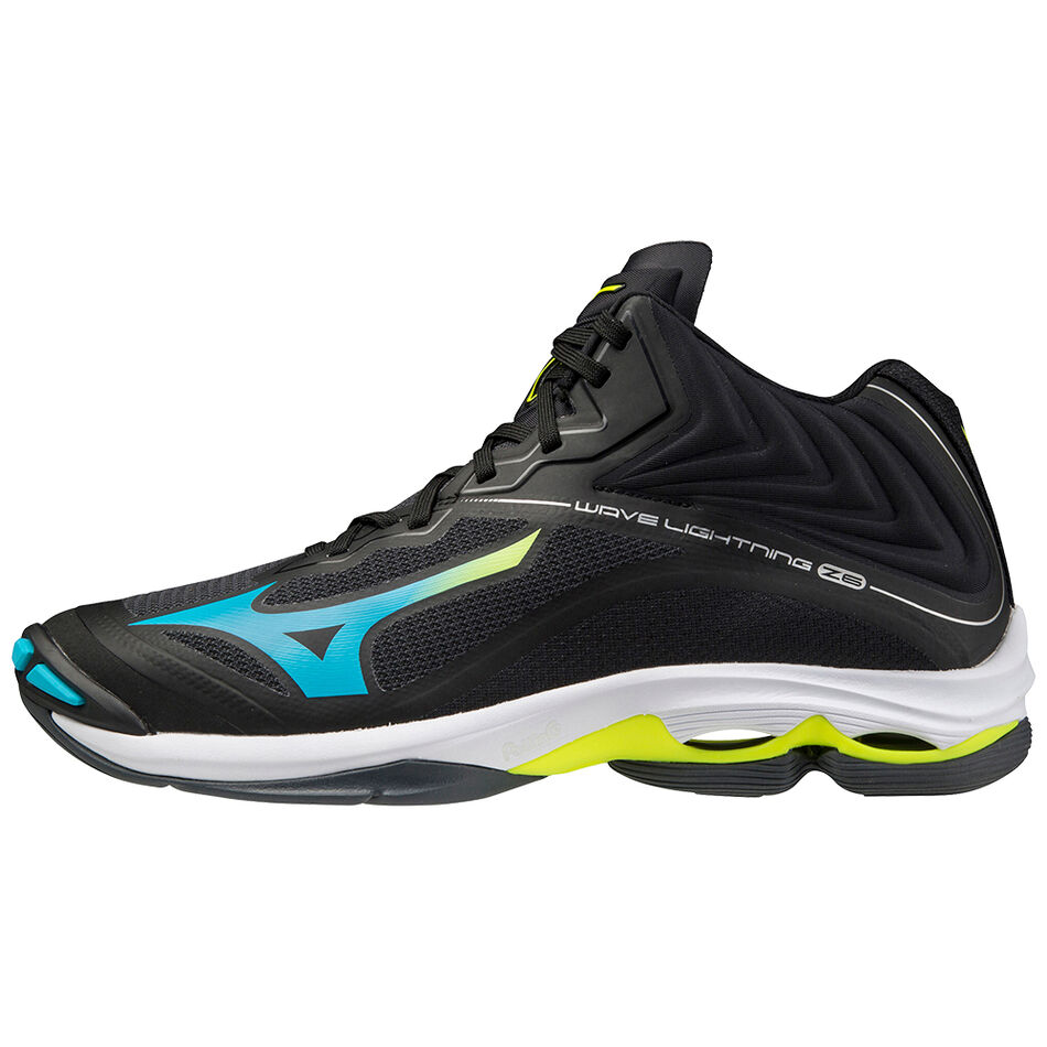 Mizuno Wave Lightning Z6 Mid Black/BlueAtoll/SYellow