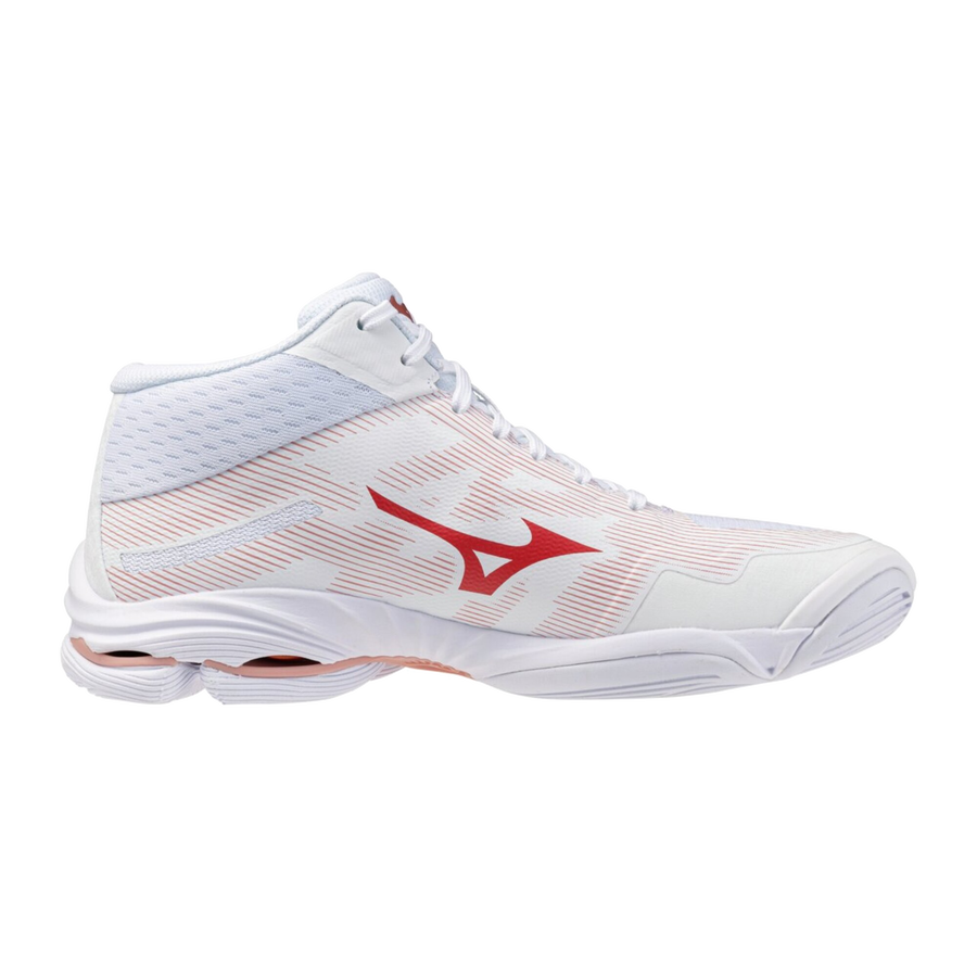 Mizuno WAVE LIGHTNING PRO MID White/Rose Elegance/Lava Falls