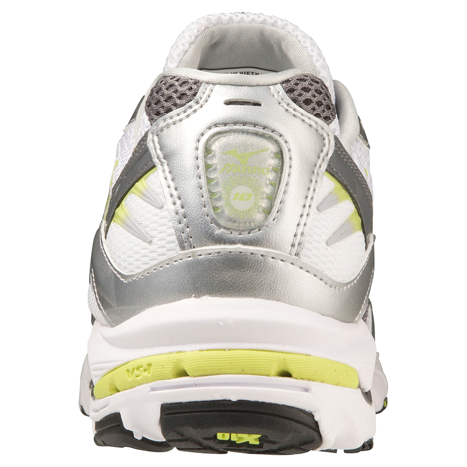Mizuno Wave Rider 10 White/SunnyLime/Silver