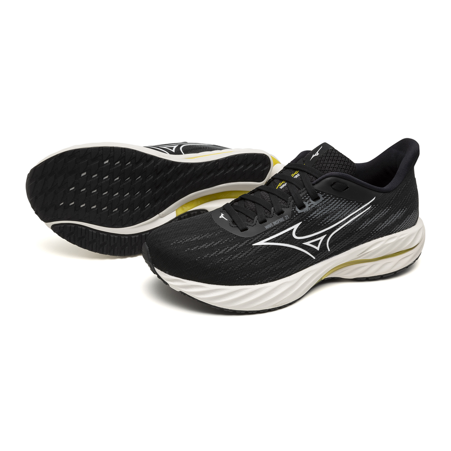 Mizuno WAVE INSPIRE 21 Black/White/Vibrant Yellow