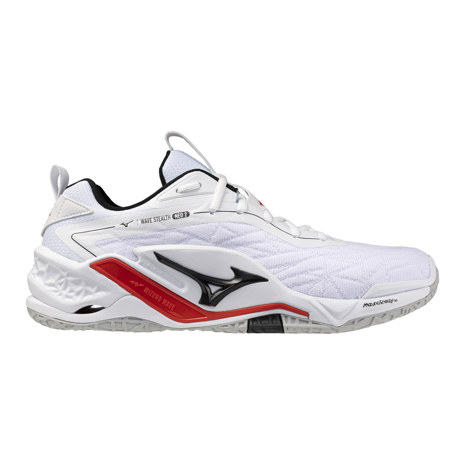 Mizuno WAVE STEALTH NEO 2 White/Black/Fiery Red