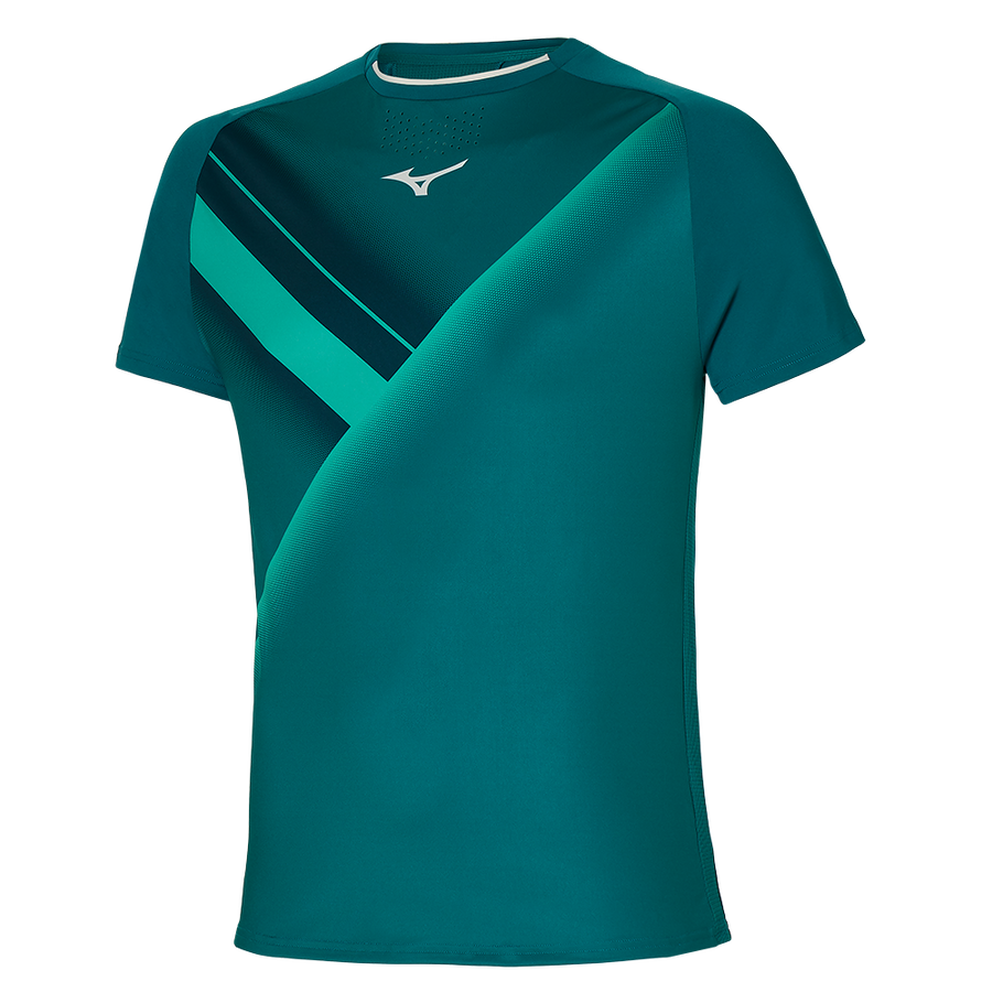 Mizuno Shadow Graphic Tee Harbor Blue