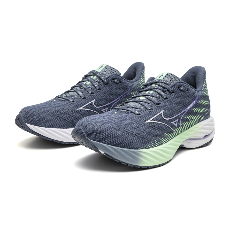 Mizuno WAVE RIDER 28 Citadel/White/Neo Mint