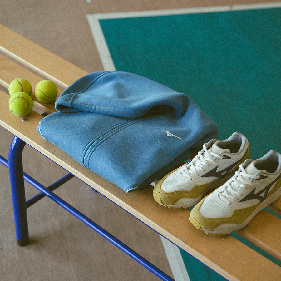 Mizuno ATHLETICS SWEAT JACKET Blue wing teal