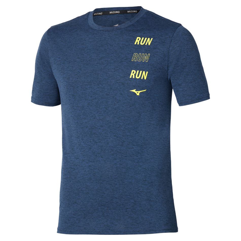 Mizuno Core Run Short Sleeve Tee(M) Estate Blue