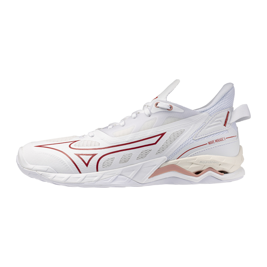 Mizuno WAVE MIRAGE 5 White/Rose Elegance/Lava Falls