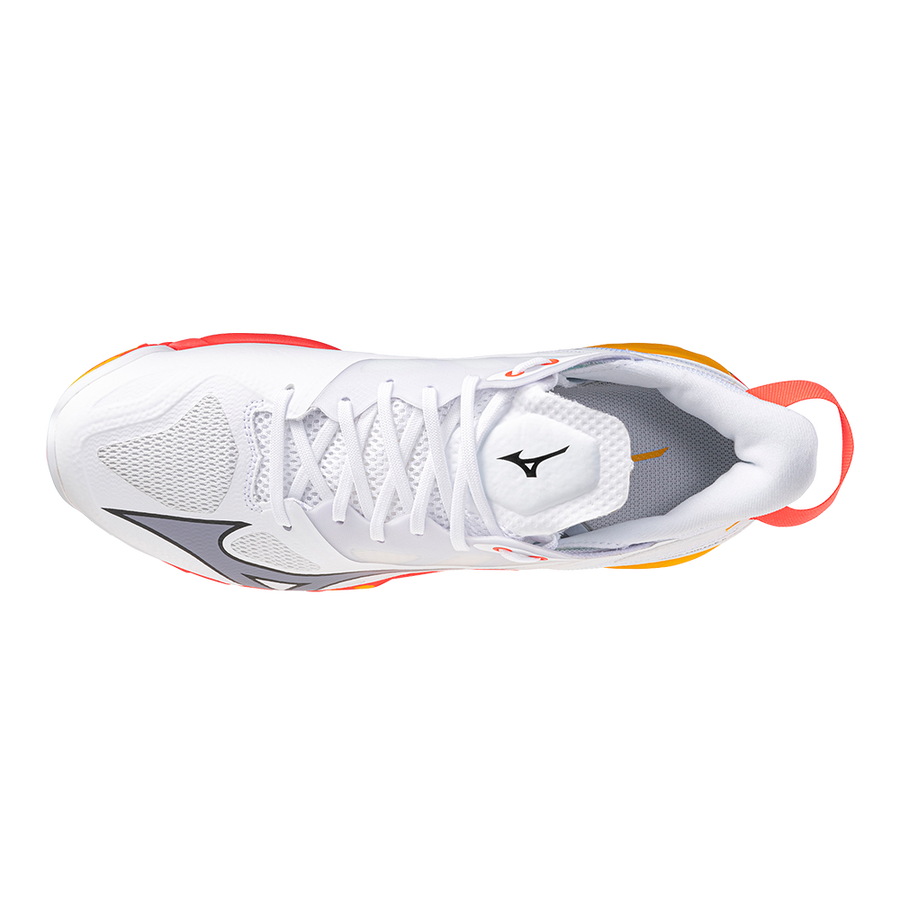 Mizuno WAVE MIRAGE 5 White/Fiery Coral 2/Citrus