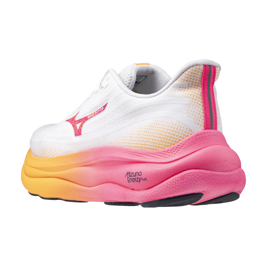 Mizuno WAVE SKY 9 White/Tang Orange/Pink Tetra
