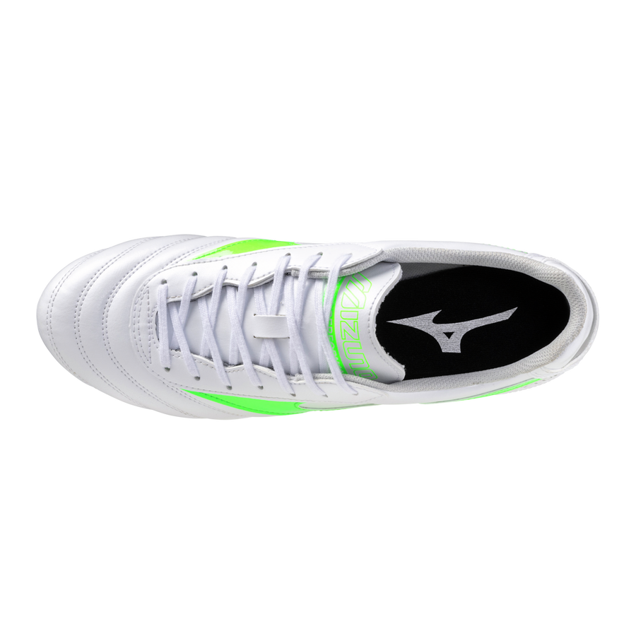 Mizuno MORELIA II CLUB White/neon green/galaxy silver Mizuno MORELIA II CLUB White/neon green/galaxy silver