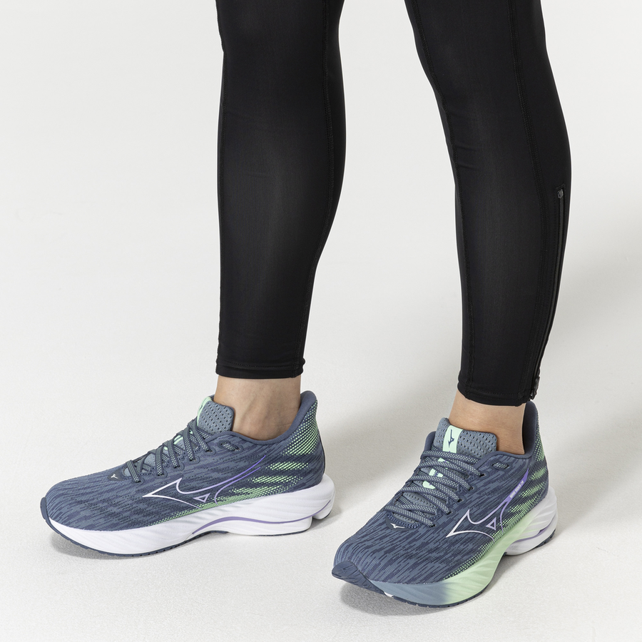 Mizuno WAVE RIDER 28 Citadel/White/Neo Mint