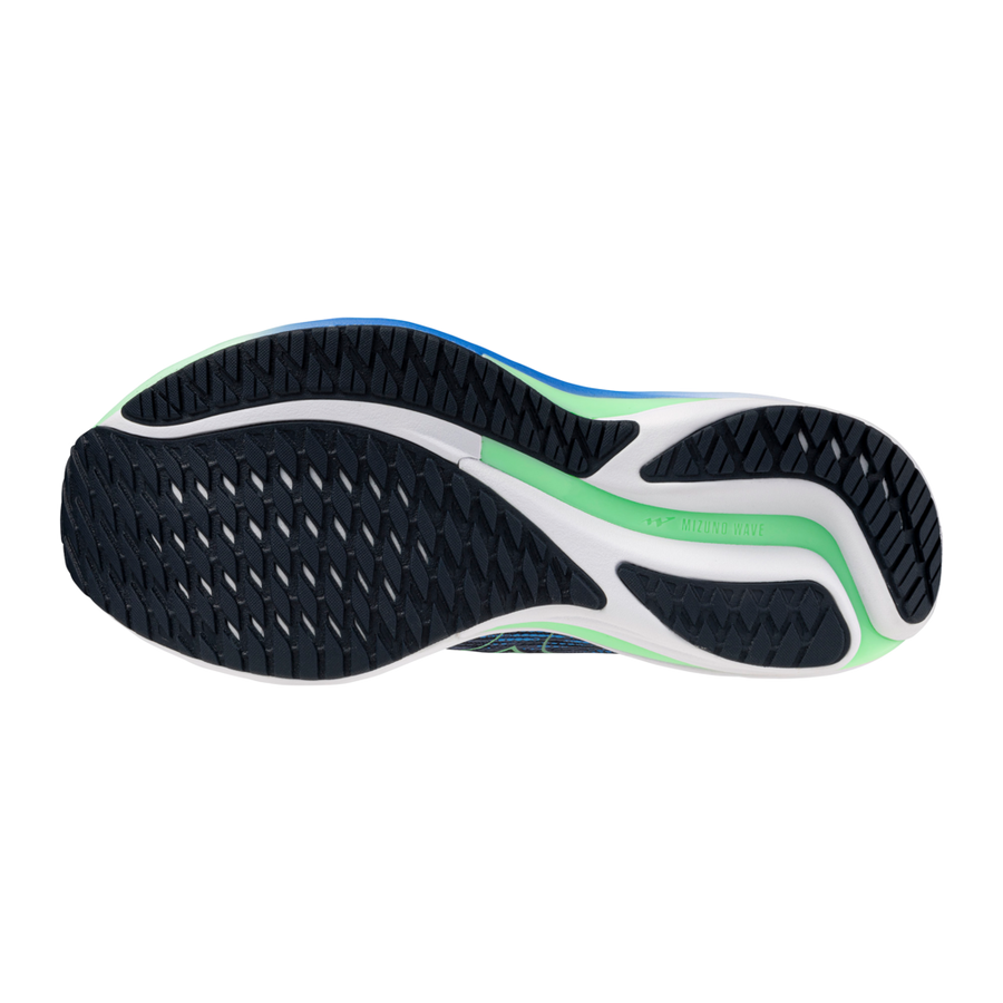 Mizuno WAVE RIDER 28 VintageIndigo/NeoMint/FrontBlu