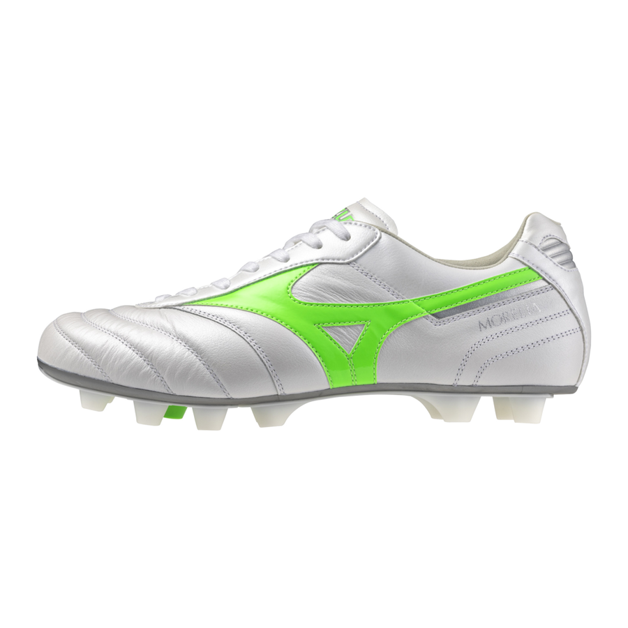 Mizuno MORELIA II ELITE White/neon green/galaxy silver