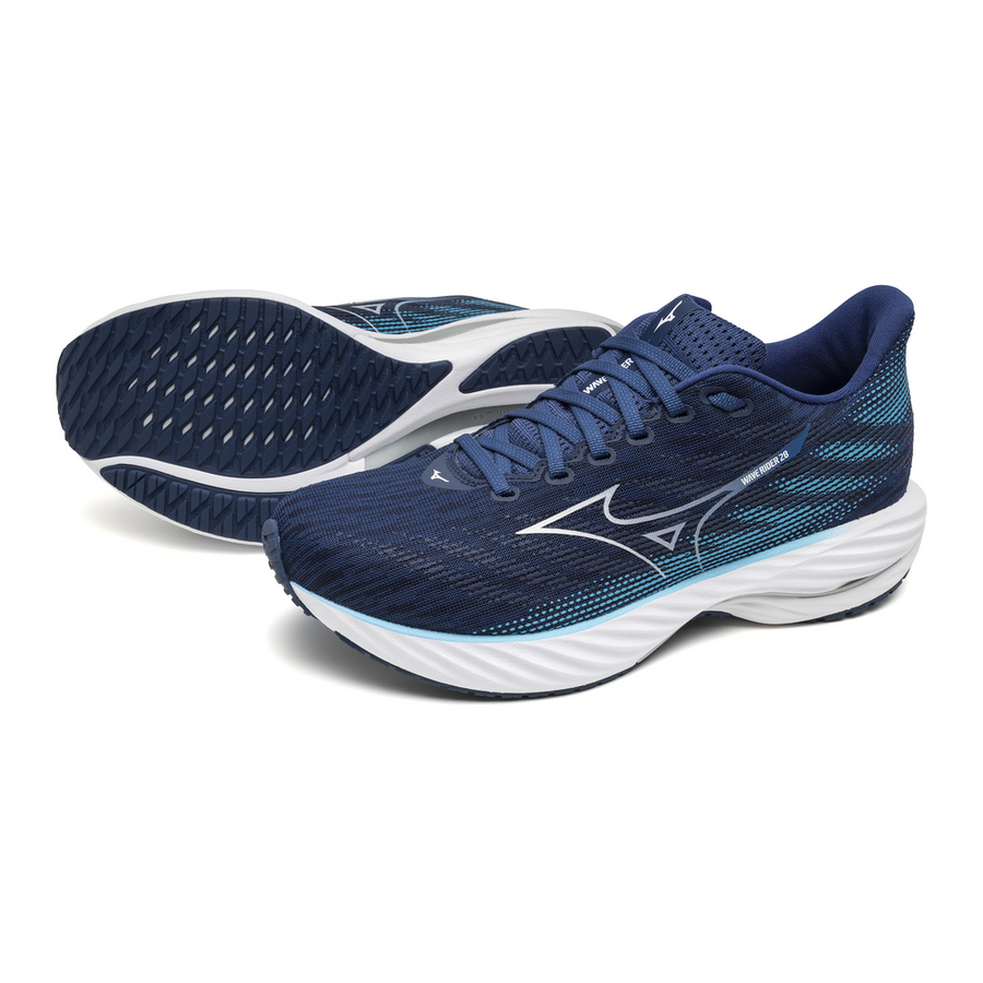 Mizuno WAVE RIDER 28 Estate blue/white/river blue