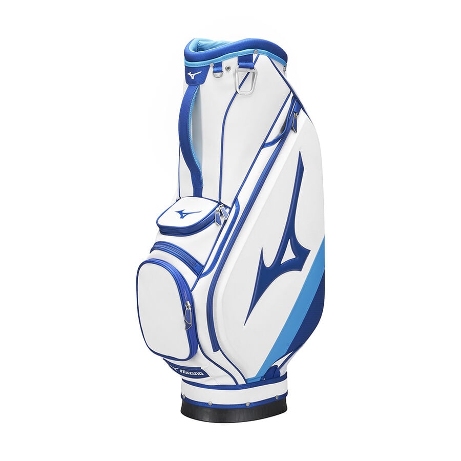 Mizuno Tour Staff Mid Golf Cart Bag - White/Blue Mizuno Tour Staff Mid Golf Cart Bag - White/Blue