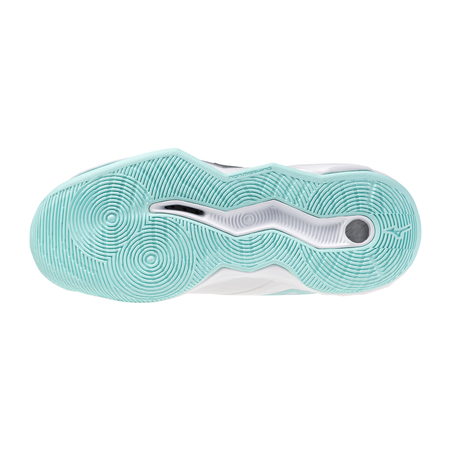 Mizuno WAVE MOMENTUM PRO MID White/Blue Tint