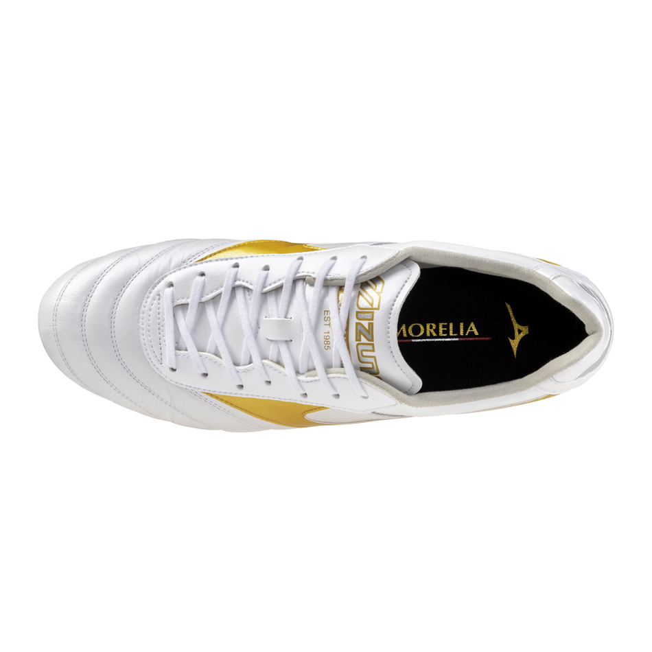 Mizuno MORELIA II ELITE White/Football Gold/Galaxy Silver