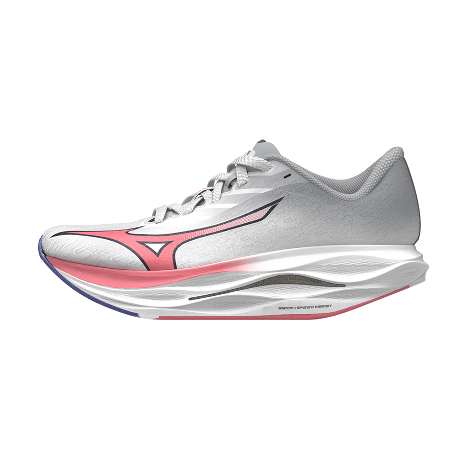 Mizuno WAVE REBELLION FLASH 3 White/Striking Coral/Iris Bloo