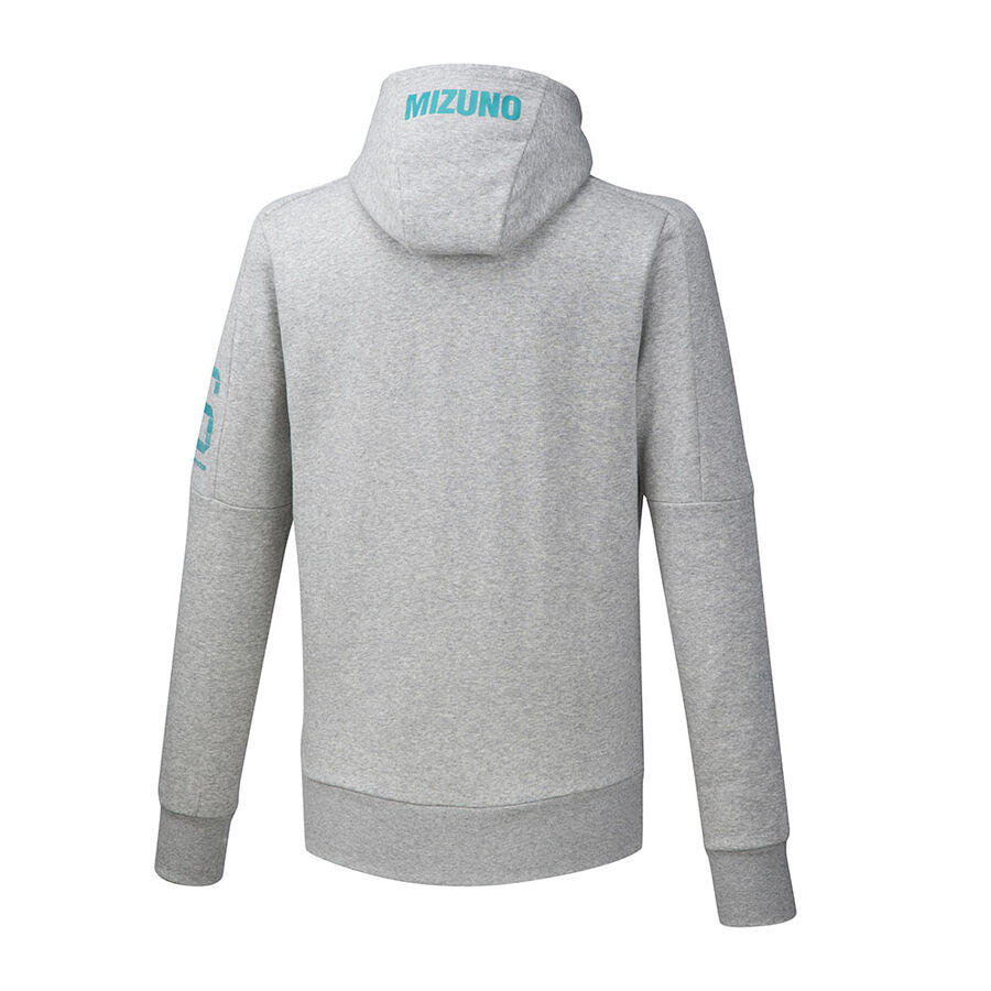 Mizuno Heritage Zip Hoody Grey